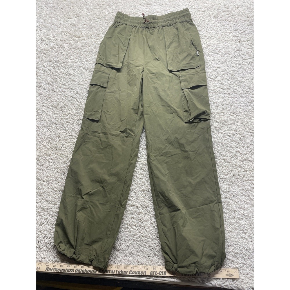 Fabletics OD Green Elastic Ankle Drawstring Pants Women's S EUC